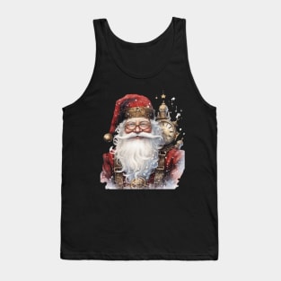 Steampunk Santa with Clocks Tank Top